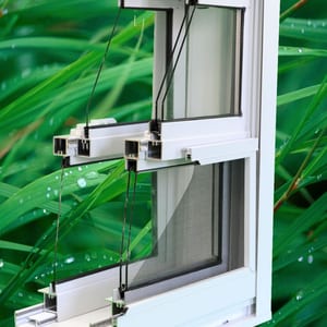 Guillotine window high performance profile illustration